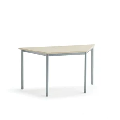 Pöytä SONITUS TRAPETS 1400x700x720 mm, beige linoleumi, hopeanharmaa