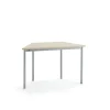 Pöytä SONITUS TRAPETS 1200x600x720 mm, beige linoleumi, hopeanharmaa