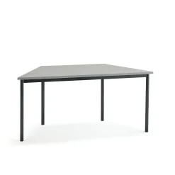 Pöytä SONITUS TRAPETS 1600x800x720 mm, harmaa linoleumi, antrasiitinharmaa