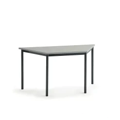 Pöytä SONITUS TRAPETS 1400x700x720 mm, harmaa linoleumi, antrasiitinharmaa