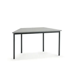 Pöytä SONITUS TRAPETS 1400x700x720 mm, harmaa linoleumi, antrasiitinharmaa