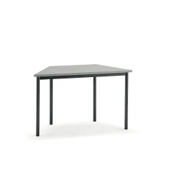 Pöytä SONITUS TRAPETS 1200x600x720 mm, harmaa linoleumi, antrasiitinharmaa