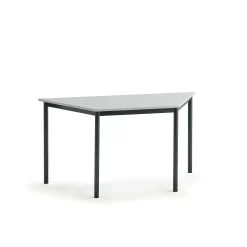 Pöytä SONITUS TRAPETS 1200x600x720 mm, korkeapainelaminaatti HPL, harmaa, antrasiitinharmaa