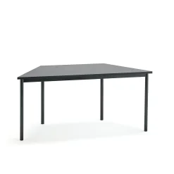 Pöytä SONITUS TRAPETS 1600x800x720 mm, tummanharmaa linoleumi, antrasiitinharmaa