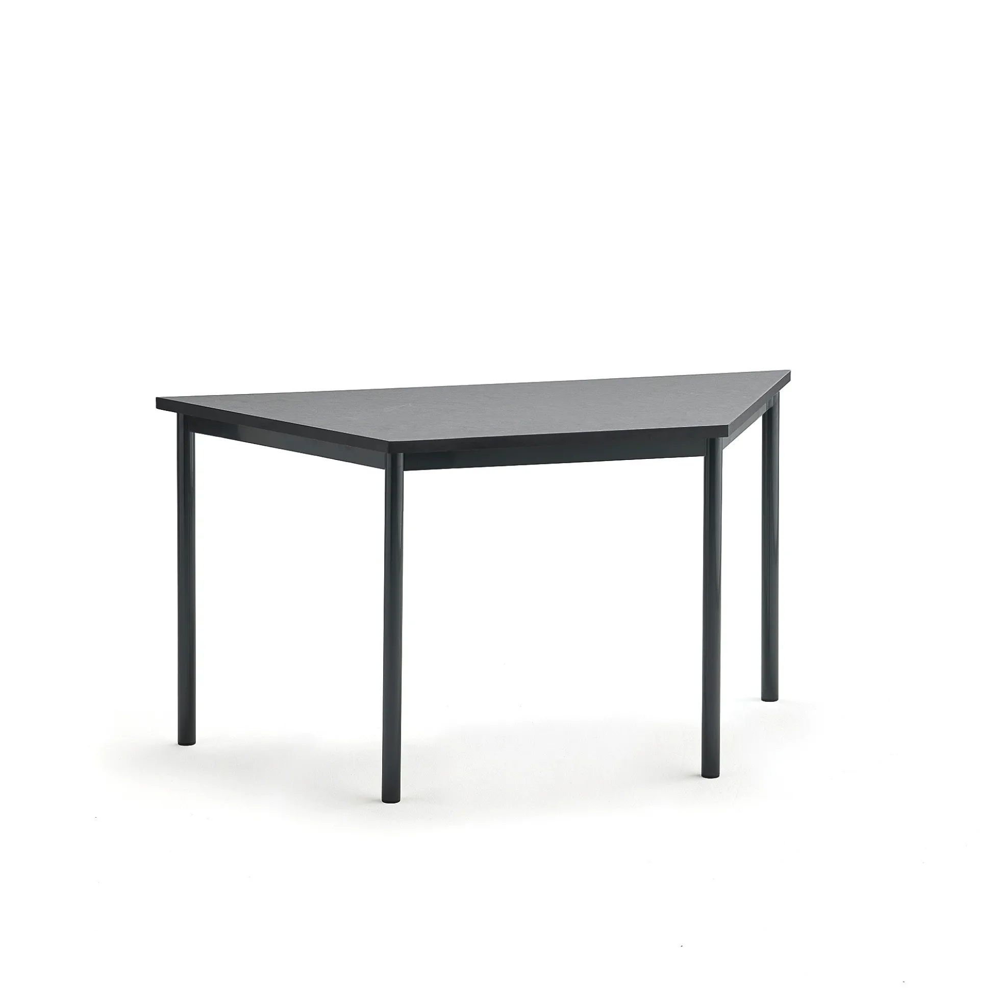 Pöytä SONITUS TRAPETS 1400x700x720 mm, tummanharmaa linoleumi, antrasiitinharmaa