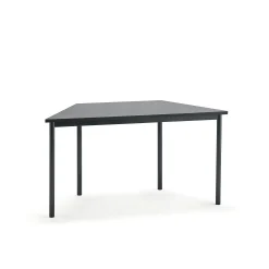 Pöytä SONITUS TRAPETS 1400x700x720 mm, tummanharmaa linoleumi, antrasiitinharmaa