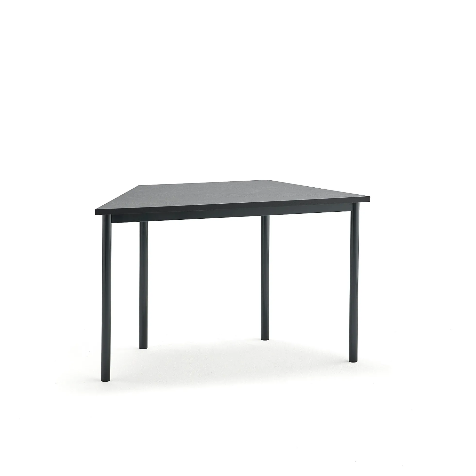 Pöytä SONITUS TRAPETS 1200x600x720 mm, tummanharmaa linoleumi, antrasiitinharmaa