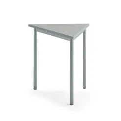 Pöytä SONITUS TRIANGEL 800x700x720 mm, harmaa linoleumi, hopeanharmaa