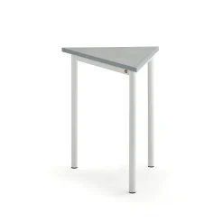 Pöytä SONITUS TRIANGEL 700x600x720 mm, harmaa linoleumi, valkoinen