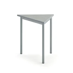 Pöytä SONITUS TRIANGEL 800x700x720 mm, harmaa linoleumi, valkoinen