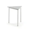 Pöytä SONITUS TRIANGEL 700x700x720 mm, korkeapainelaminaatti HPL, harmaa, valkoinen