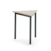 Pöytä SONITUS TRIANGEL 700x700x720 mm, korkeapainelaminaatti HPL, koivu, antrasiitinharmaa