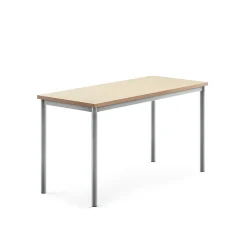 Pöytä SONITUS 1400x600x720 mm, beige linoleumi, alumiiniharmaa