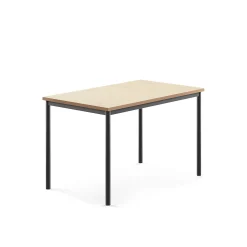 Pöytä SONITUS 1200x800x760 mm, beige linoleumi, antrasiitinharmaa