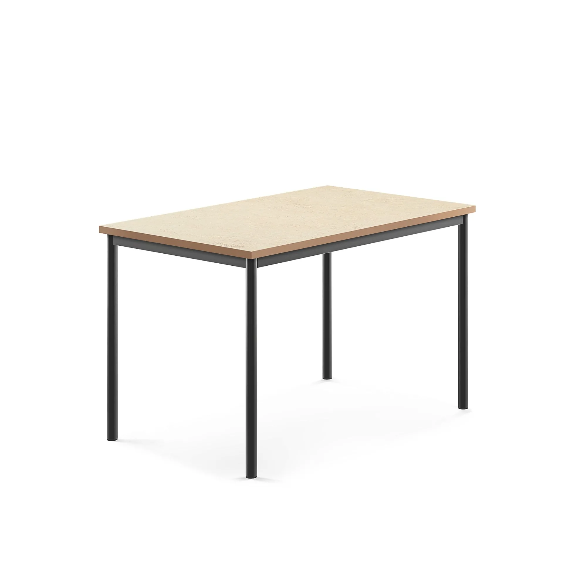 Pöytä SONITUS 1200x800x760 mm, beige linoleumi, antrasiitinharmaa