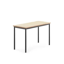 Pöytä SONITUS 1200x600x760 mm, beige linoleumi, antrasiitinharmaa