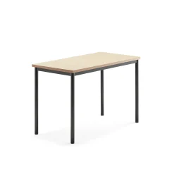 Pöytä SONITUS 1200x700x760 mm, beige linoleumi, antrasiitinharmaa