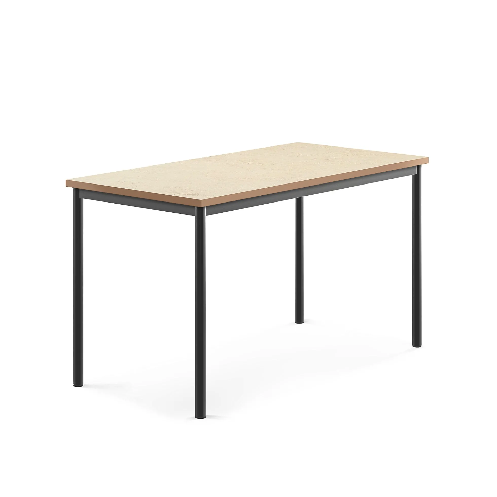 Pöytä SONITUS 1400x700x760 mm, beige linoleumi, antrasiitinharmaa