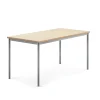 Pöytä SONITUS 1600x800x760 mm, beige linoleumi, hopeanharmaa