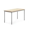Pöytä SONITUS 1400x700x760 mm, beige linoleumi, hopeanharmaa
