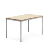 Pöytä SONITUS 1400x800x760 mm, beige linoleumi, hopeanharmaa