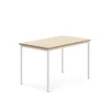 Pöytä SONITUS 1200x800x760 mm, beige linoleumi, valkoinen