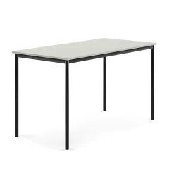Pöytä SONITUS 1600x800x900 mm, korkeapainelaminaatti HPL, harmaa, antrasiitinharmaa