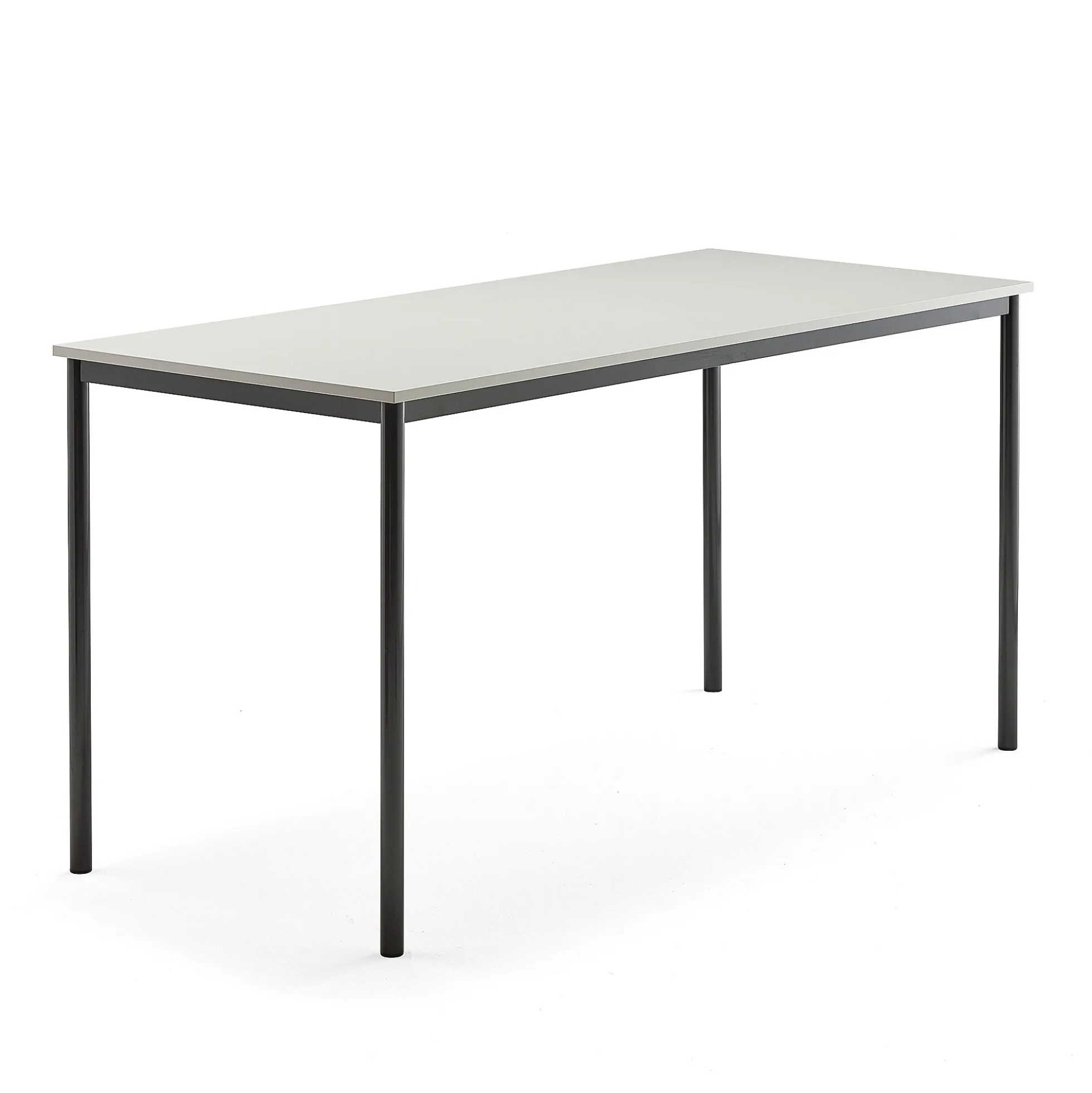 Pöytä SONITUS 1800x800x900 mm, korkeapainelaminaatti HPL, harmaa, antrasiitinharmaa