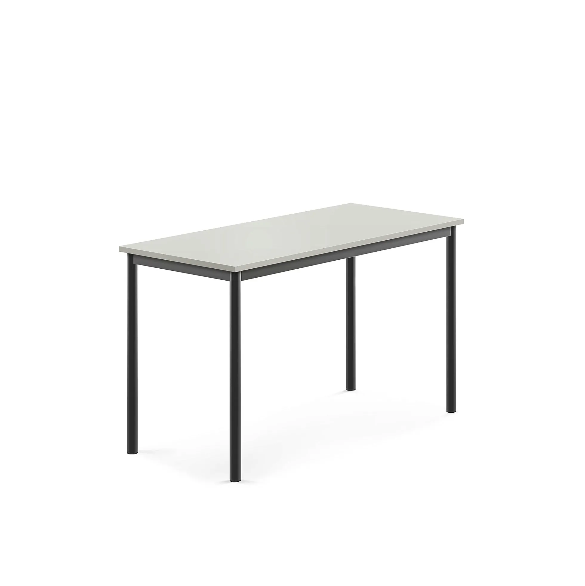 Pöytä SONITUS 1200x600x720 mm, korkeapainelaminaatti HPL, harmaa, antrasiitinharmaa