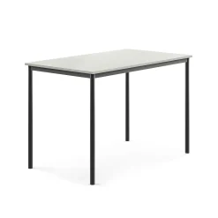 Pöytä SONITUS 1400x800x900 mm, korkeapainelaminaatti HPL, harmaa, antrasiitinharmaa