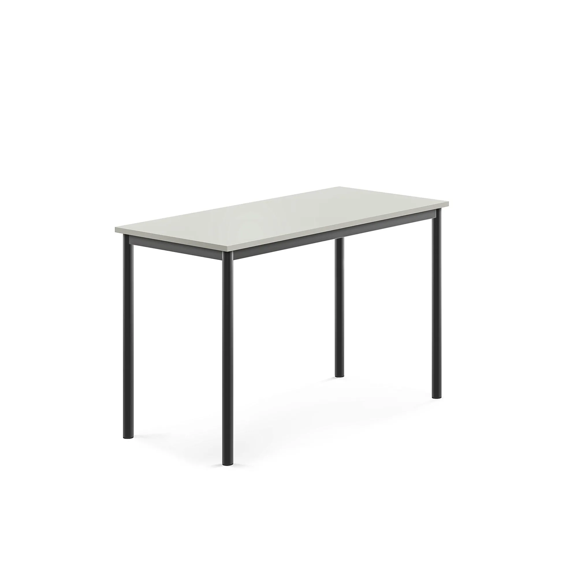 Pöytä SONITUS 1200x600x760 mm, korkeapainelaminaatti HPL, harmaa, antrasiitinharmaa