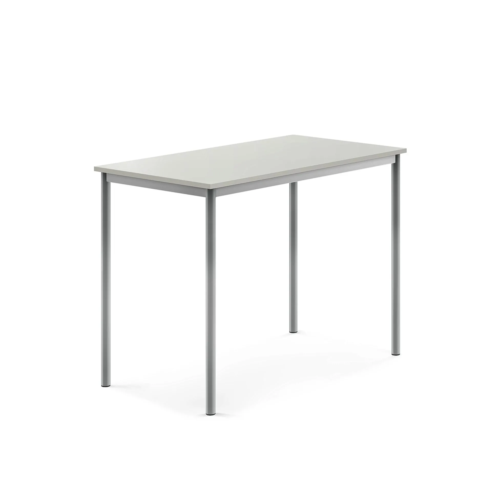 Pöytä SONITUS 1200x700x900 mm, korkeapainelaminaatti HPL, harmaa, hopeanharmaa