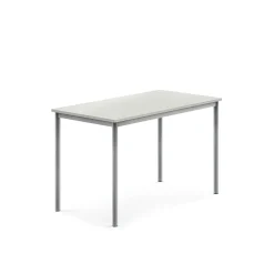 Pöytä SONITUS 1200x700x760 mm, korkeapainelaminaatti HPL, harmaa, hopeanharmaa
