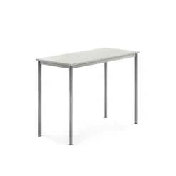 Pöytä SONITUS 1200x600x900 mm, korkeapainelaminaatti HPL, harmaa, hopeanharmaa
