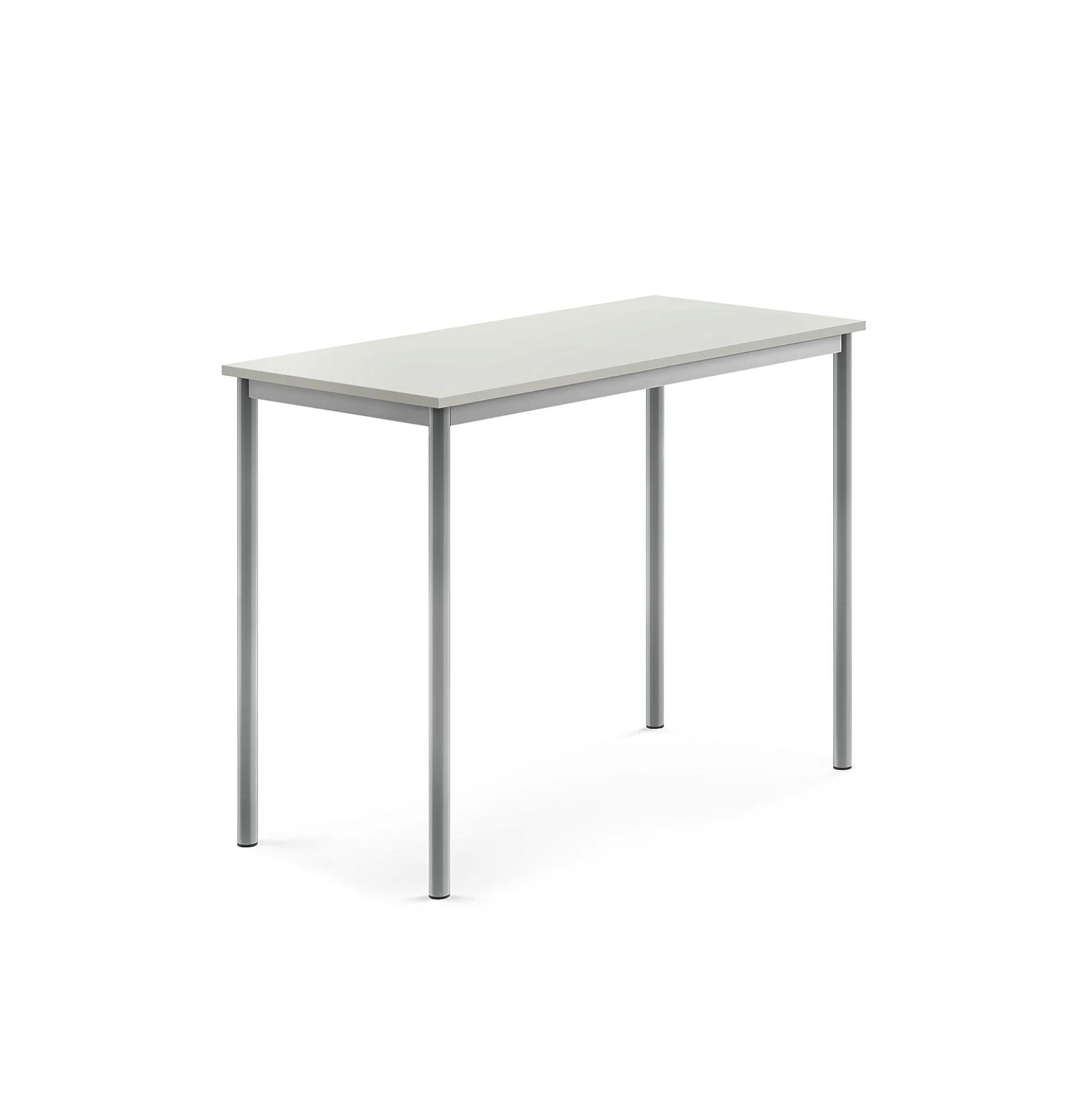 Pöytä SONITUS 1200x600x900 mm, korkeapainelaminaatti HPL, harmaa, hopeanharmaa