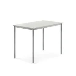 Pöytä SONITUS 1200x800x900 mm, korkeapainelaminaatti HPL, harmaa, hopeanharmaa