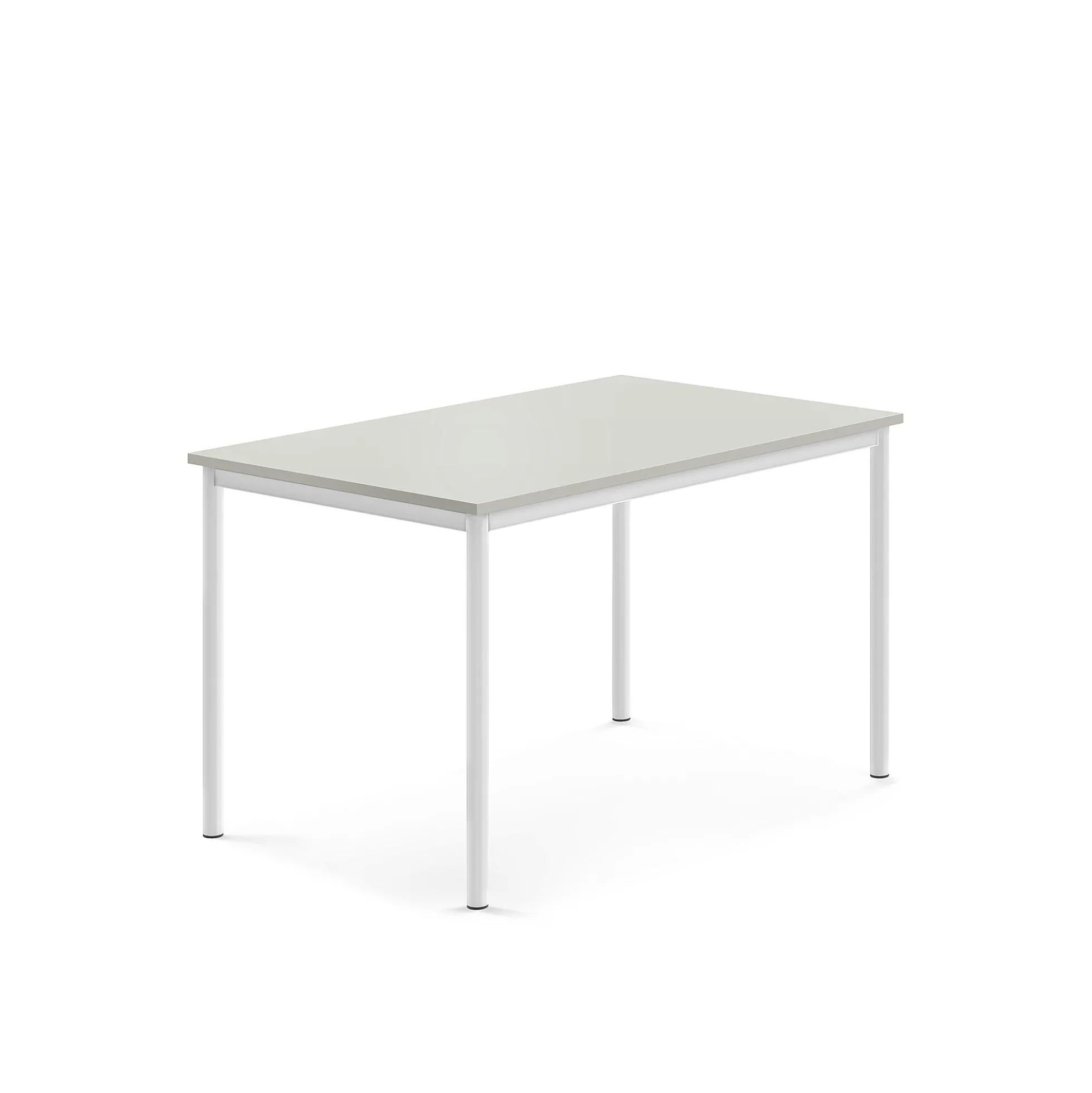 Pöytä SONITUS 1200x800x720 mm, korkeapainelaminaatti HPL, harmaa, valkoinen