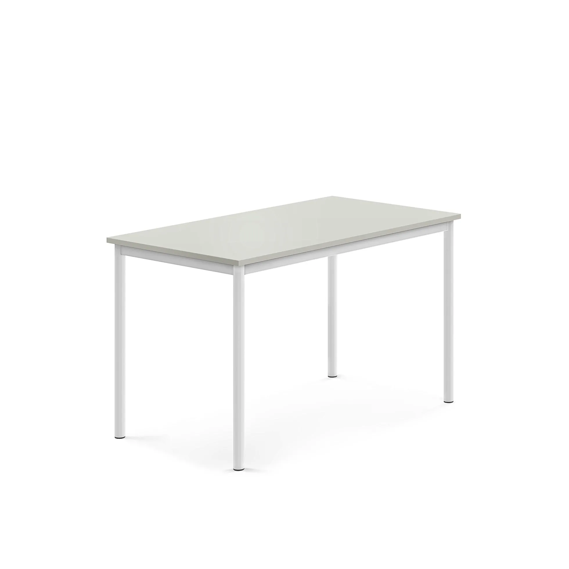 Pöytä SONITUS 1200x700x720 mm, korkeapainelaminaatti HPL, harmaa, valkoinen
