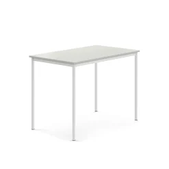Pöytä SONITUS 1200x800x900 mm, korkeapainelaminaatti HPL, harmaa, valkoinen
