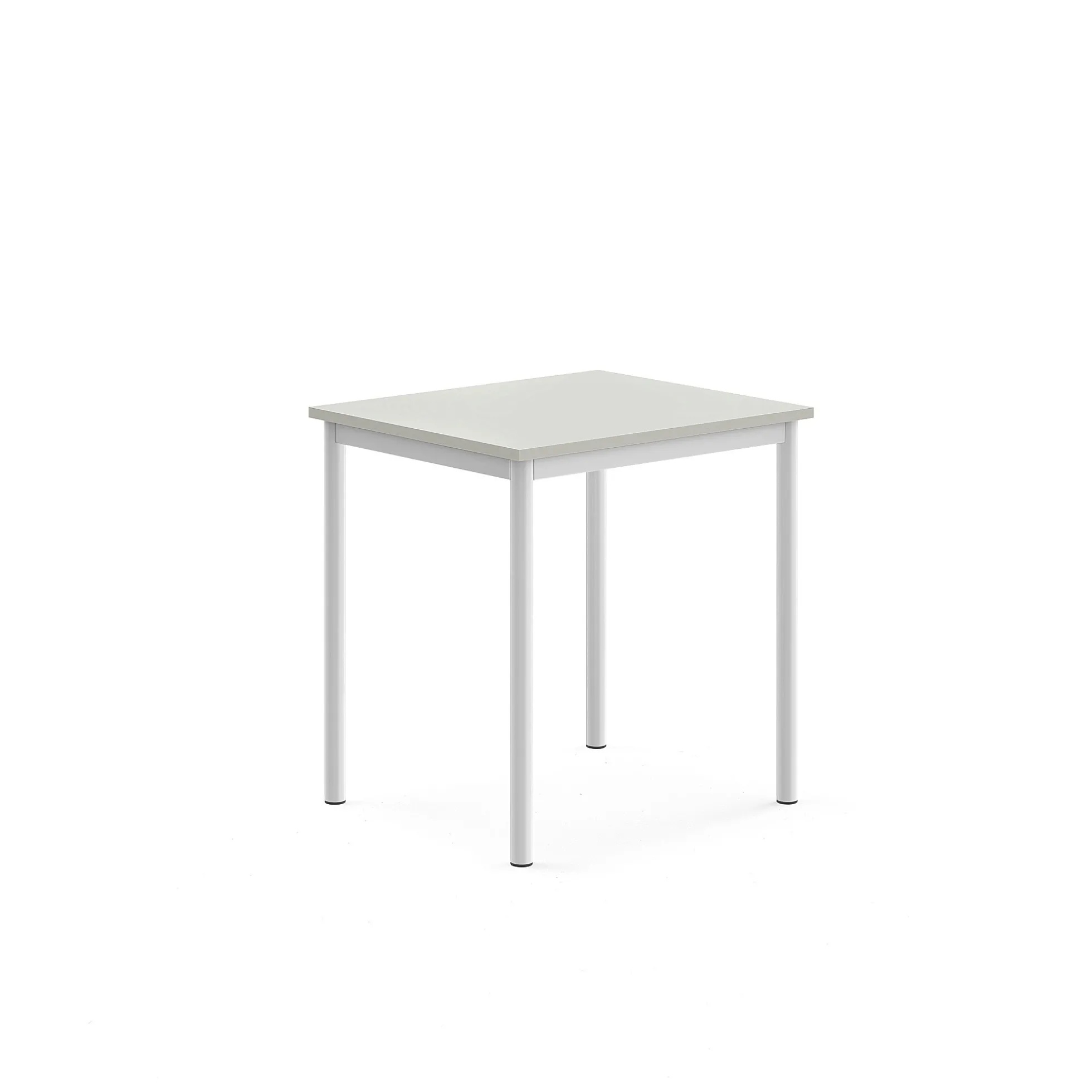Pöytä SONITUS 700x600x720 mm, korkeapainelaminaatti HPL, harmaa, valkoinen