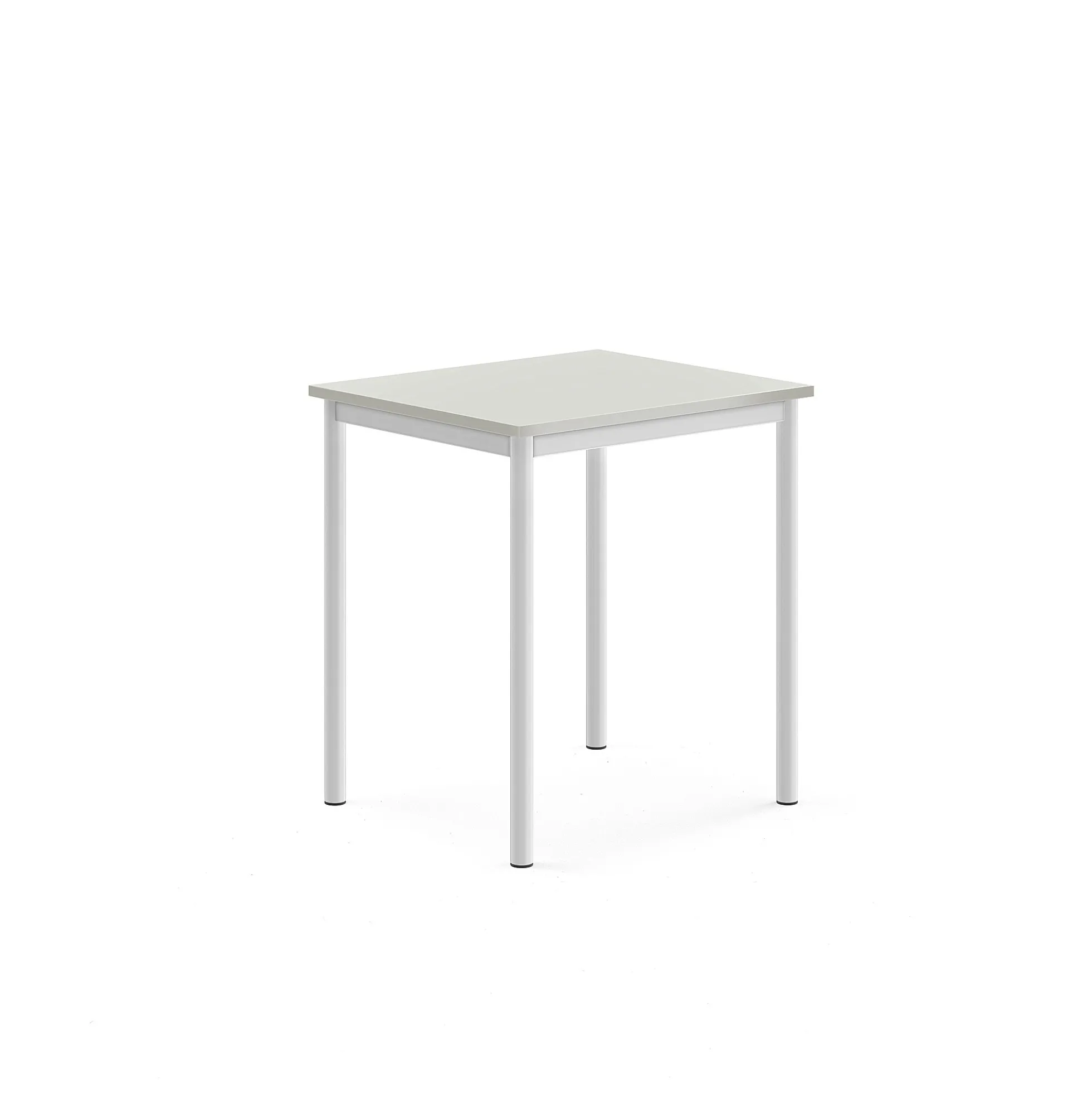 Pöytä SONITUS 700x600x760 mm, korkeapainelaminaatti HPL, harmaa, valkoinen