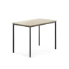 Pöytä SONITUS 1200x800x900 mm, korkeapainelaminaatti HPL, koivu, antrasiitinharmaa