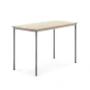 Pöytä SONITUS 1400x700x900 mm, korkeapainelaminaatti HPL, koivu, hopeanharmaa