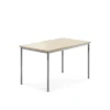 Pöytä SONITUS 1200x800x720 mm, korkeapainelaminaatti HPL, koivu, hopeanharmaa