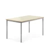 Pöytä SONITUS 1400x800x720 mm, korkeapainelaminaatti HPL, koivu, hopeanharmaa