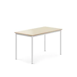 Pöytä SONITUS 1200x700x720 mm, korkeapainelaminaatti HPL, koivu, valkoinen