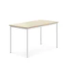 Pöytä SONITUS 1400x700x760 mm, korkeapainelaminaatti HPL, koivu, valkoinen