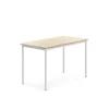 Pöytä SONITUS 1200x700x760 mm, korkeapainelaminaatti HPL, koivu, valkoinen