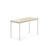 Pöytä SONITUS 1200x600x720 mm, korkeapainelaminaatti HPL, koivu, valkoinen