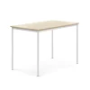 Pöytä SONITUS 1400x800x900 mm, korkeapainelaminaatti HPL, koivu, valkoinen